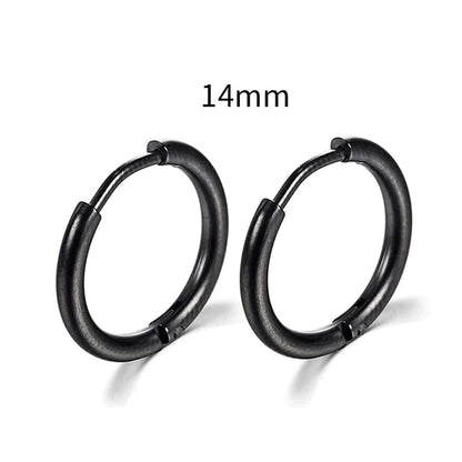 2025 Neue Einfache Edelstahl Gold Kleine Hoop Ohrringe für Frauen Männer Knorpel Ohr Piercing Schmuck Pendientes Hombre Mujer