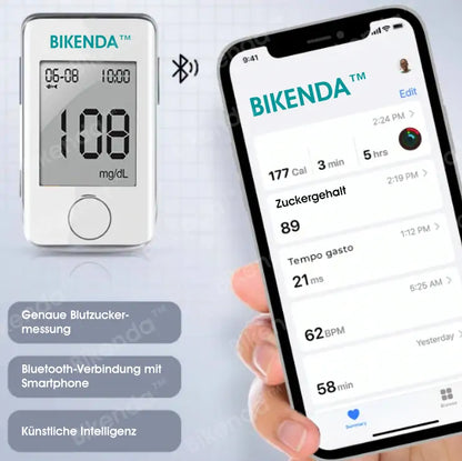Bikenda™ MedTech Nicht-invasive Blutzuckermessgerät + Exklusives Geschenk [99,9% Genauigkeit]