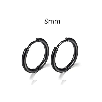 2025 Neue Einfache Edelstahl Gold Kleine Hoop Ohrringe für Frauen Männer Knorpel Ohr Piercing Schmuck Pendientes Hombre Mujer