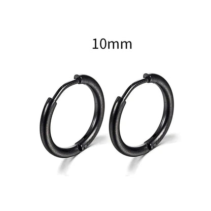 2025 Neue Einfache Edelstahl Gold Kleine Hoop Ohrringe für Frauen Männer Knorpel Ohr Piercing Schmuck Pendientes Hombre Mujer