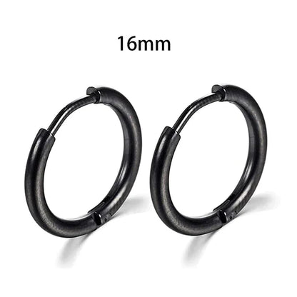 2025 Neue Einfache Edelstahl Gold Kleine Hoop Ohrringe für Frauen Männer Knorpel Ohr Piercing Schmuck Pendientes Hombre Mujer
